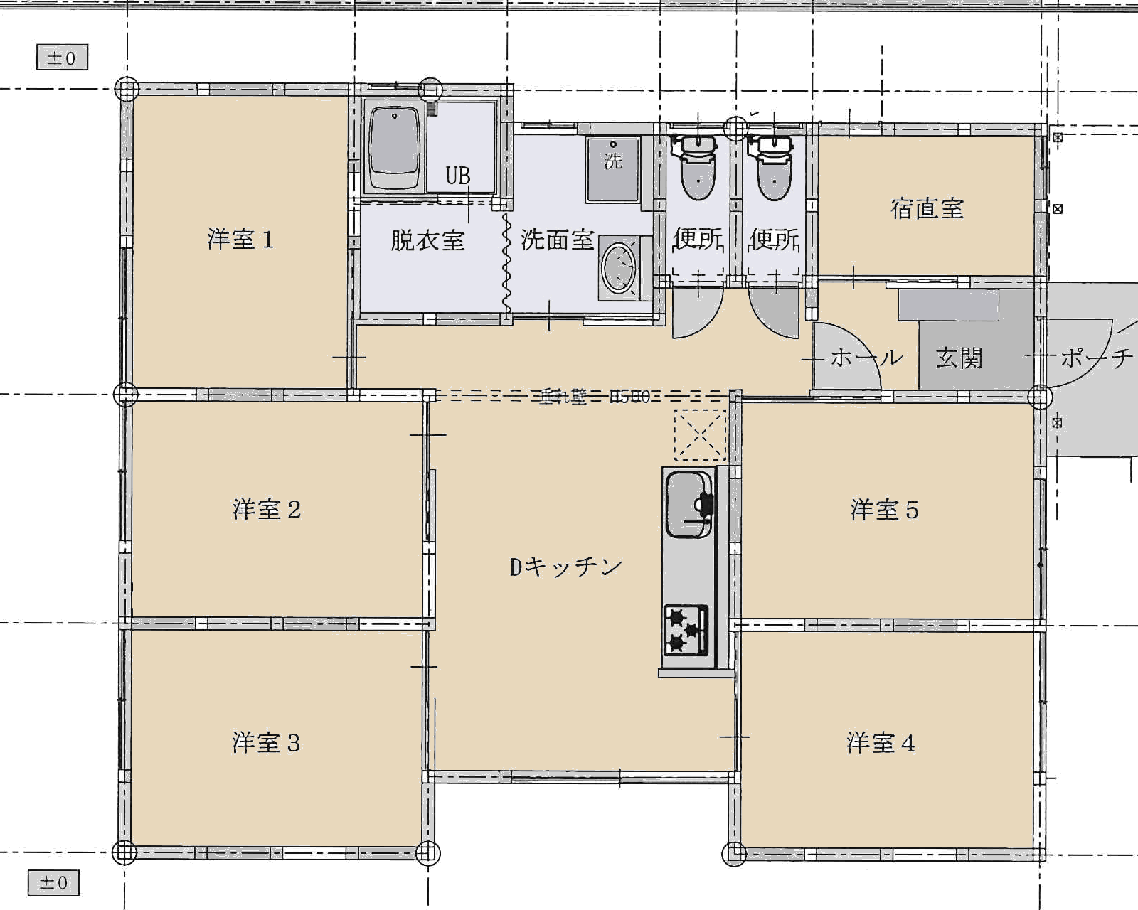 1階の間取り図